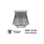 Vanna 60 cm, 120 litri, no nerūsējošā tērauda, izlietne