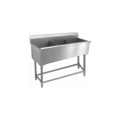 Vanna 140 cm, 200 litri, 3 nodalījumi, no nerūsējošā tērauda, izlietne