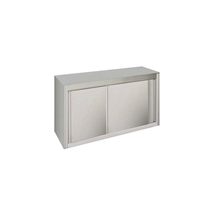 Slēdzams piekaramais skapītis 90 cm no nerūsējošā tērauda ar regulējamu plauktu