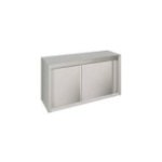 Slēdzams piekaramais skapītis 90 cm no nerūsējošā tērauda ar regulējamu plauktu