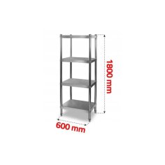 Gastronomijas plaukts 60x180 cm no nerūsējošā tērauda 2