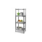 Gastronomijas plaukts 60x180 cm no nerūsējošā tērauda