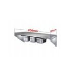 Gastronomijas plaukts 60 cm ar 3 GN 1/9 konteineriem no nerūsējošā tērauda