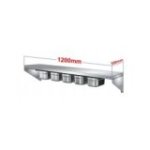 Gastronomijas plaukts 120 cm ar 5 GN 1/4 konteineriem no nerūsējošā tērauda