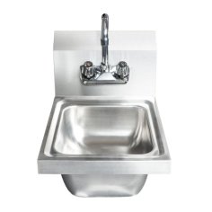 Izlietne-baseins 30x40 cm no nerūsējošā tērauda ar maisītāju, piekaramā izlietne 2