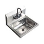 Izlietne-baseins 43x39 cm no nerūsējošā tērauda ar maisītāju, piekaramā izlietne