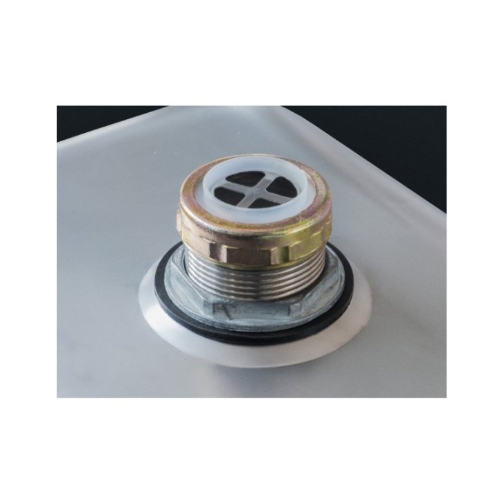 Izlietne-baseins 43x39 cm no nerūsējošā tērauda ar maisītāju, piekaramā izlietne