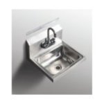 Izlietne-baseins 43x39 cm no nerūsējošā tērauda ar maisītāju, piekaramā izlietne