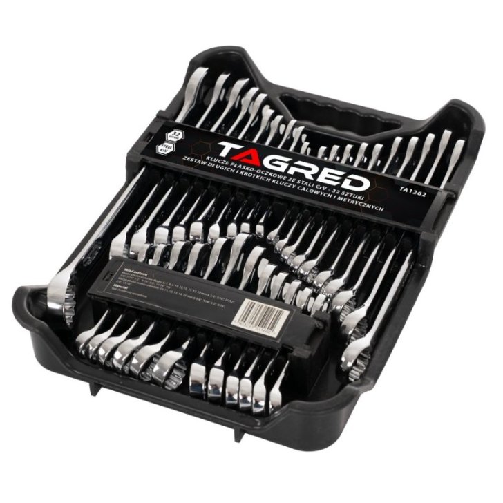 Atslēgu komplekts 6-19mm, 32gab