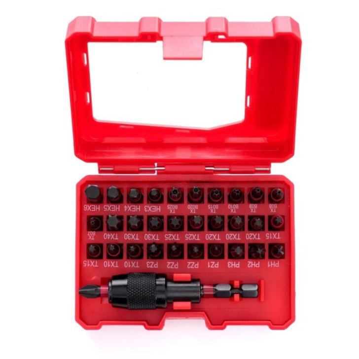 Uzgaļu komplekts TORX, PZ1, HEX3, TX 32 gab