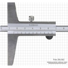 Dziļuma nonija bīdmērs, 200 x 100 mm, 0.02 mm 2