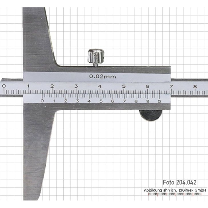 Dziļuma izmērs Gimex 200 x 100 mm, 0.02 mm