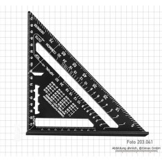 Jumta stūrenis (leņķmērs) no alumīnija, melns anodēts