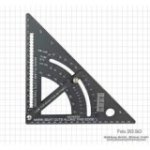 Alumīnija spāru kronšteins, regulējams, melni anodēts