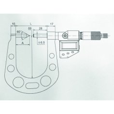 Digitālais mikrometrs Gimex 7,6 - 33 mm, 0,001 mm 2