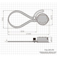 Digitālais mērīšanas indikators 0 - 150 mm 2
