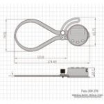 Digitālā āra ātrās mērīšanas zonde Gimex 0 - 150 mm