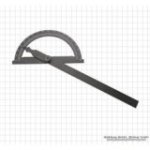 Leņķmērs Gimex 0 - 180°, 80 x 120 mm