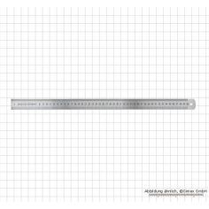 Tērauda lineāls, INOX, stingrs (ciets) modelis, 2000x30x1,2 mm