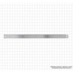 Tērauda lineāls, INOX, stingrs (ciets) modelis, 2000x30x1,2 mm