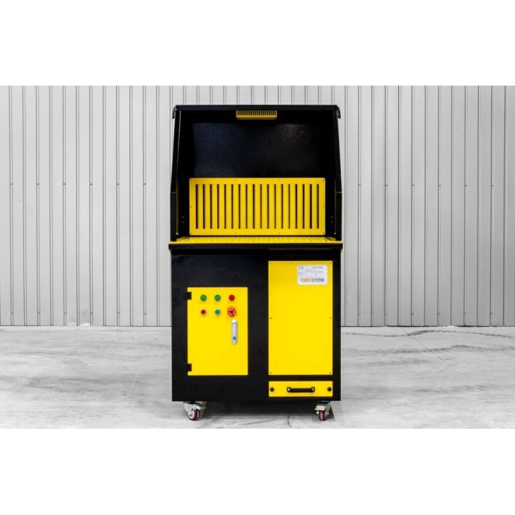 Darbnīcas metināšanas galds ar nosūkšanu un apgaismojumu Viber-System OSK1500, 2000 m³/h, 2.2 kW, 400V