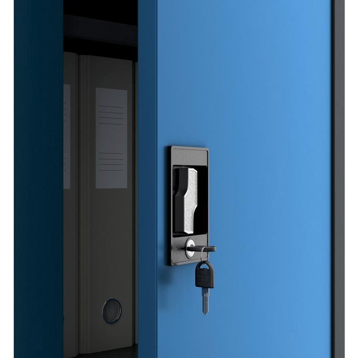 DAWID metāla saimniecības skapis DAWID 900 x 1850 x 450 mm, antracīta zila