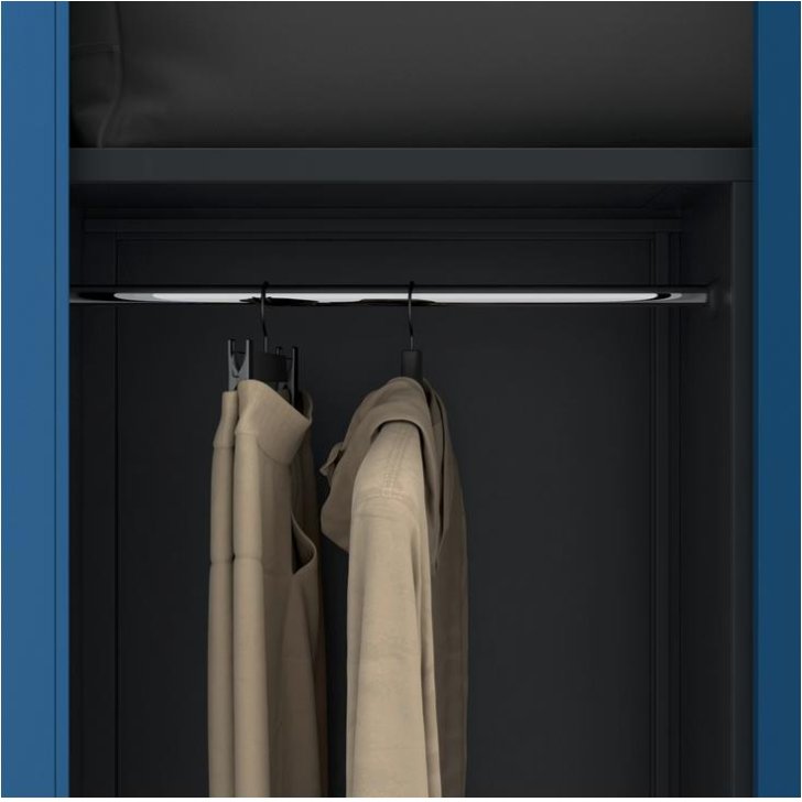 DAWID metāla saimniecības skapis DAWID 900 x 1850 x 450 mm, antracīta zila