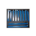 Griežņu komplekts 10x10mm (11 gab.)