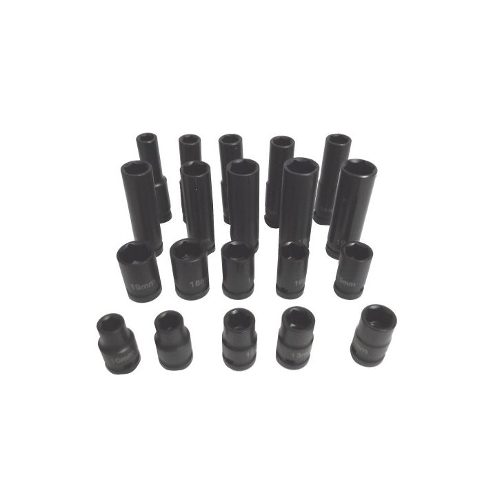 Gala atslēgu komplekts 10-19mm, 1/2, IMP