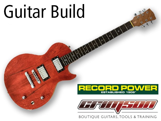 Ģitāras izgatavošana piecos dienās Crimson Custom Guitars - piektā diena